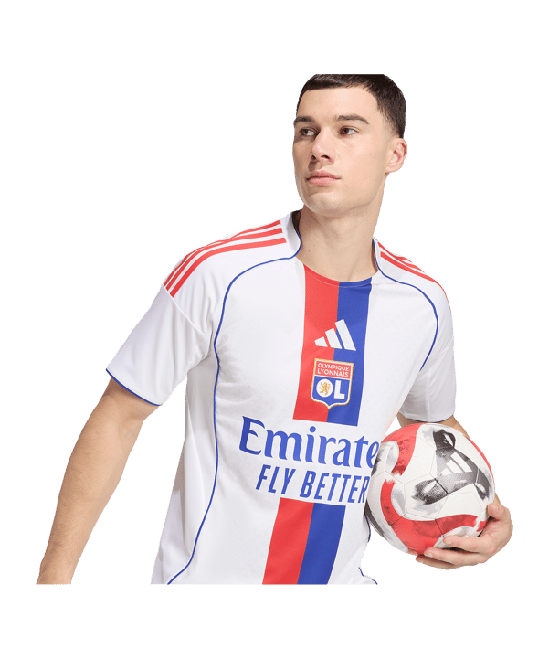 adidas Olympique Lyon Trikot Home 2025/2026 Weiß - weiss