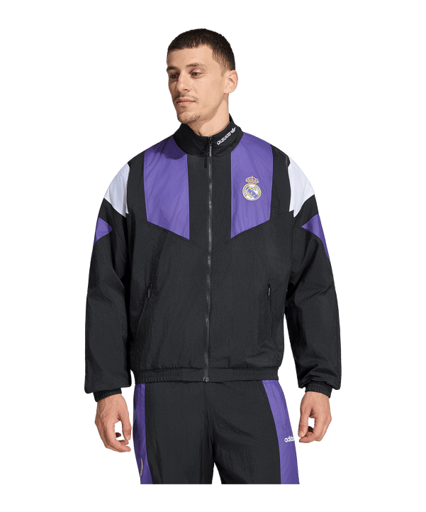 adidas Real Madrid EQT Jacke Schwarz - schwarz