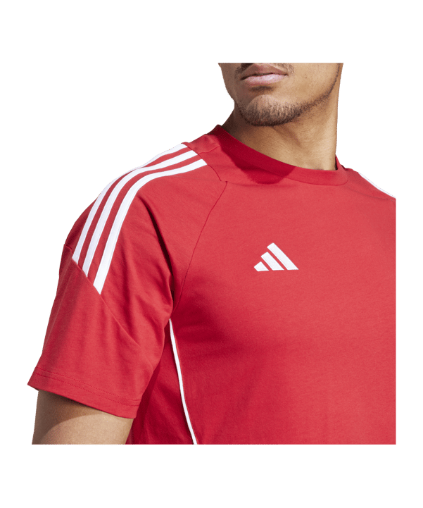 adidas Tiro 24 T-Shirt Rot Weiss - rot