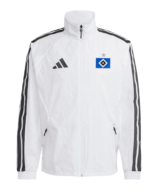 adidas Hamburger SV Anthem Jacke Weiß - weiss