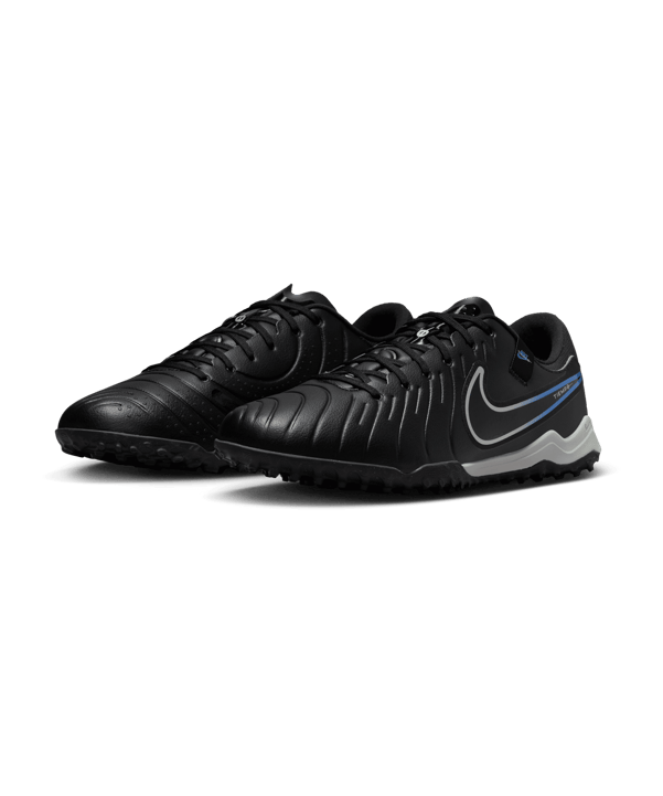Nike Tiempo Legend X Academy TF Shadow Schwarz Silber Blau F040 - schwarz