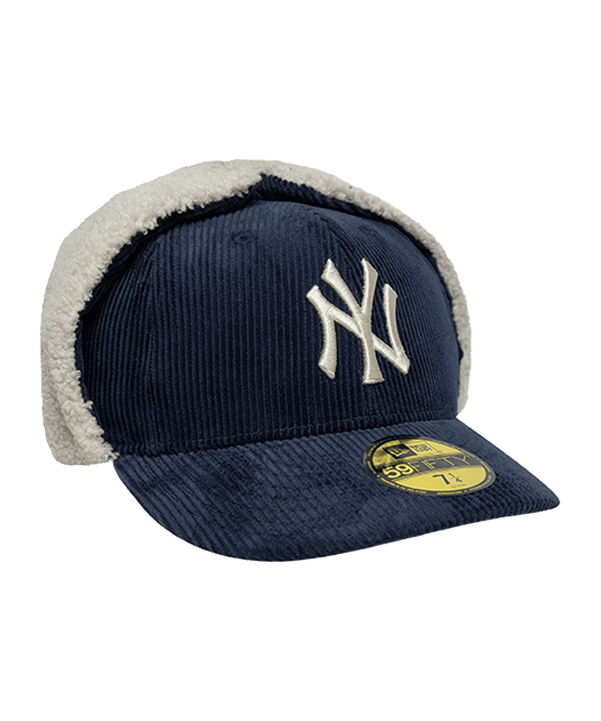 New Era MLB 59Fifty New York Yankees Cord Dogear Cap Blau - blau