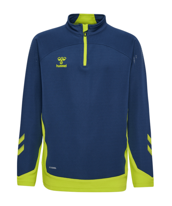 Hummel hmlLEAD HalfZip Sweatshirt Kids Blau F7642 - blau
