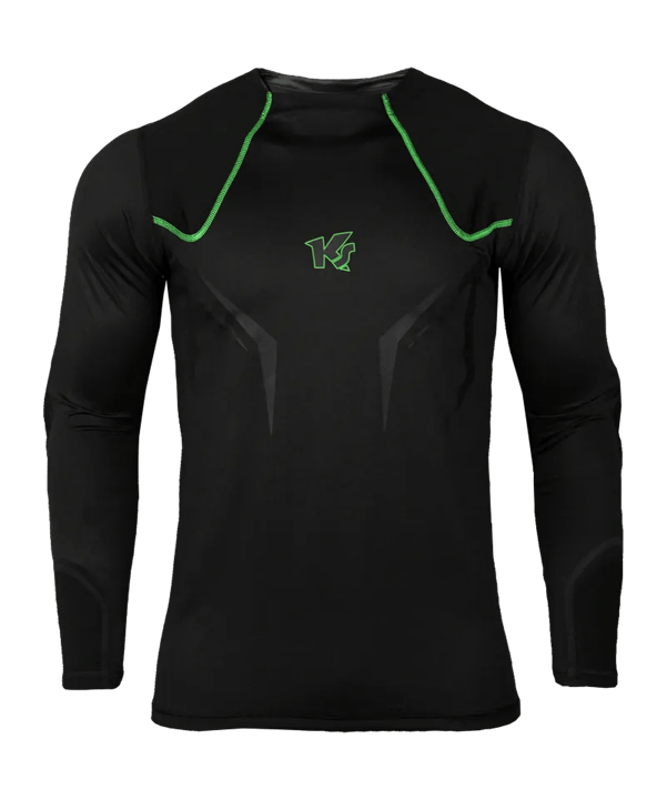 KEEPERsport BasicPadded Longsleeve Underwear Shirt Schwarz - schwarz