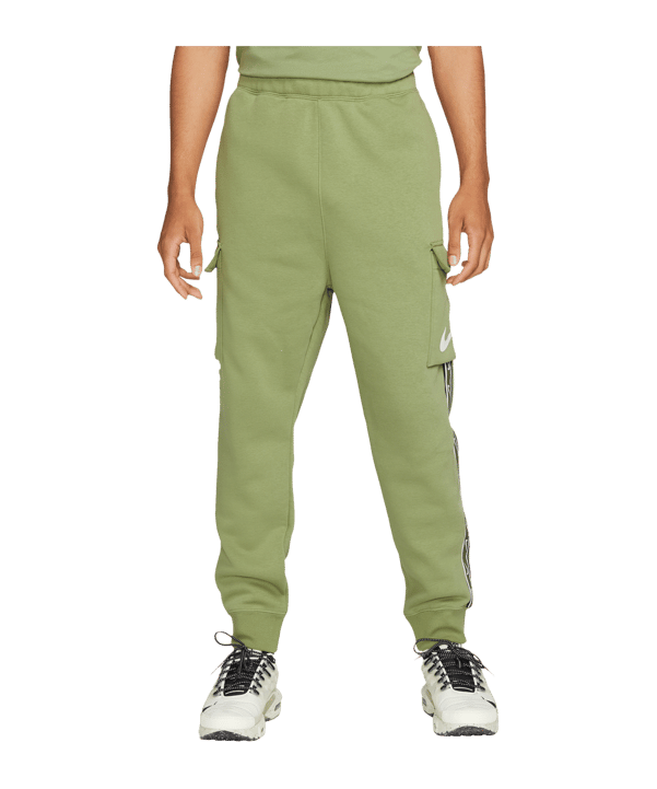 Nike Repeat Fleece Cargo pant green white F334 | S | 10236474.161