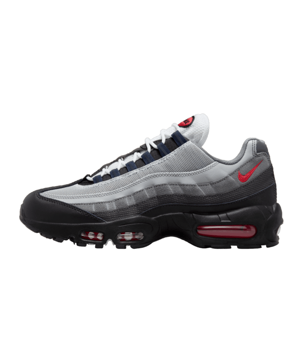 Nike Air Max 95 Schwarz Rot Grau F007 - schwarz