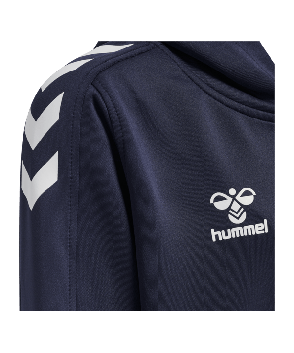 Hummel hmlCORE XK Kapuzenjacke Kids Blau F7026 - blau