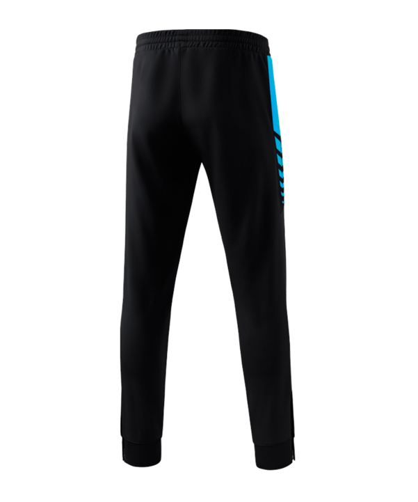 Erima Six Wings Worker Hose Kids Schwarz Hellblau - schwarz