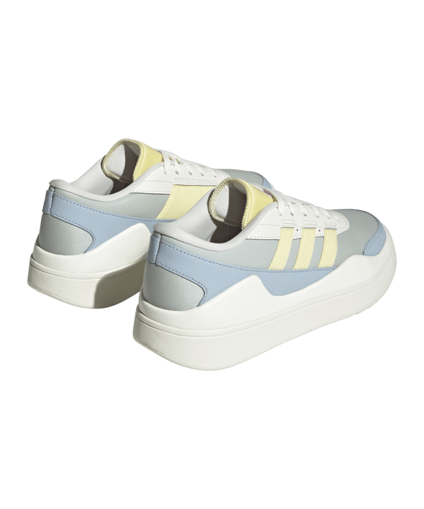 adidas Osade Damen Weiss Gelb Blau - weiss