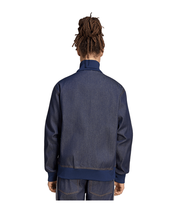 adidas Originals Firebird Adicolor Raw Denim Track Jacke Blau - blau