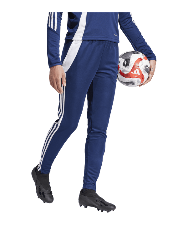 adidas Tiro 24 Trainingshose Damen Blau Weiss - blau