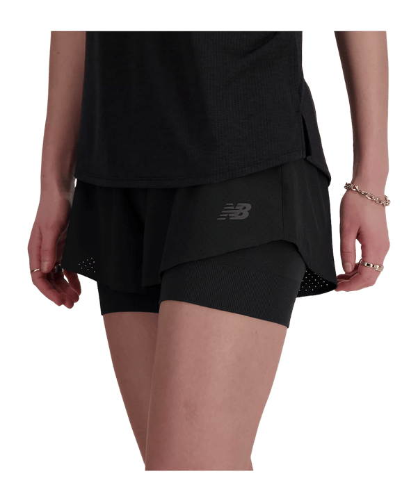 New Balance RC 3" 2in1 Short Damen FBK - schwarz