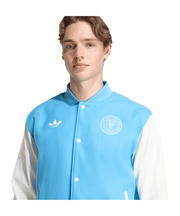 adidas Inter Miami Anthem Jacke Blau - blau