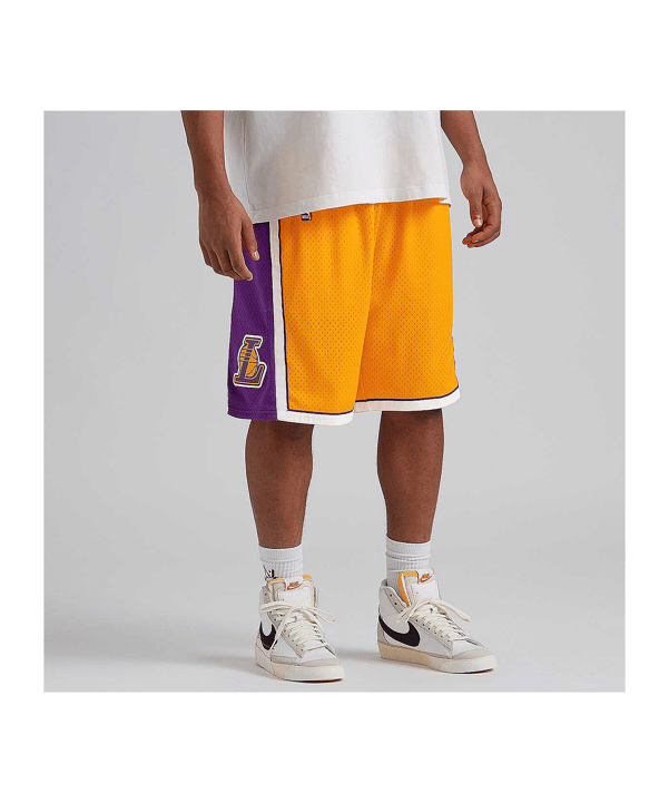 Mitchell and Ness NBA Los Angeles Lakers NBA LA Lakers Short Gold - gold