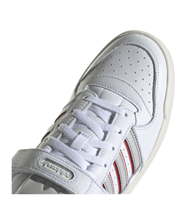 adidas Originals Forum Low Weiss Grau Blau - weiss