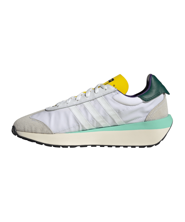 adidas Originals Country XLG Weiss Grün Gelb - weiss