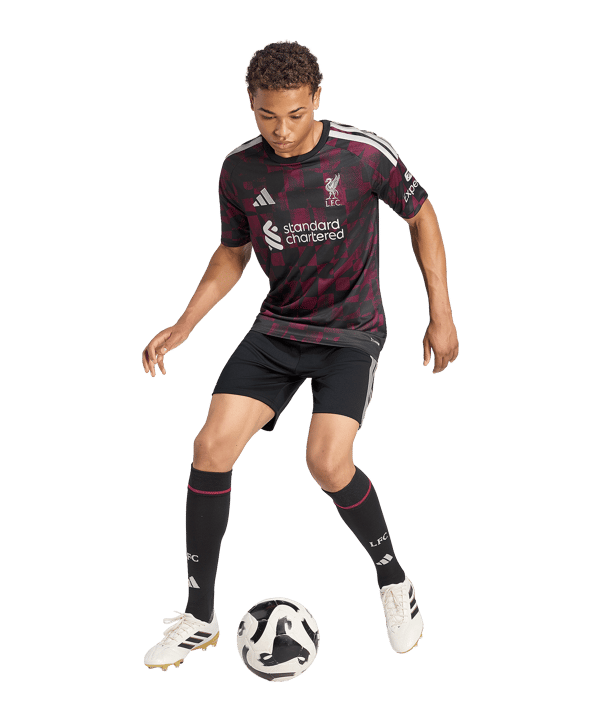 adidas FC Liverpool Short 3rd 2026/2027 Schwarz - schwarz