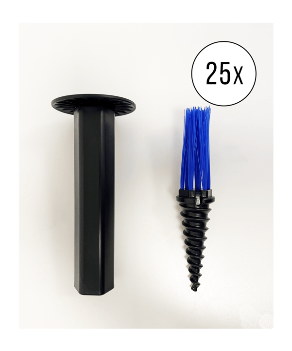 Cawila Einmesshilfe PITCH 25er Set Blau | Markierungshilfe für Fußballplätze - blau