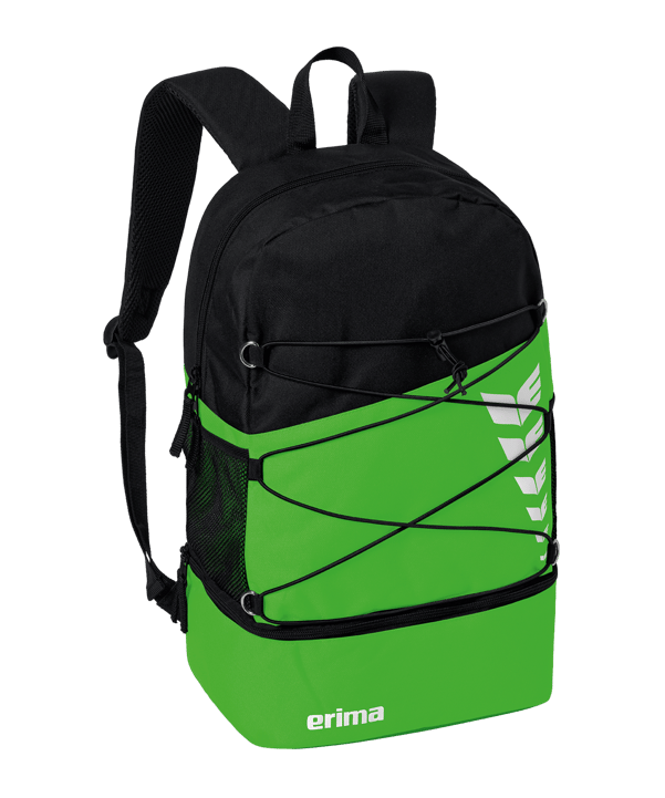 Erima Six Wings Rucksack mit Bodenfach Hellgrün Schwarz - gruen