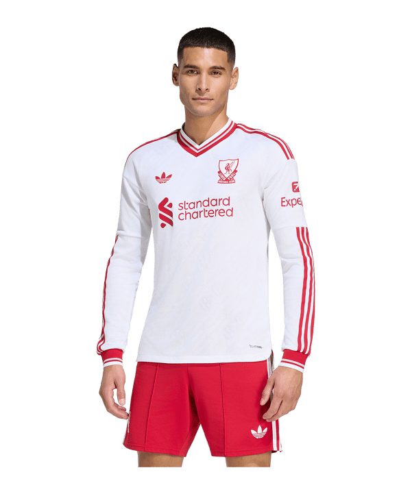 adidas Liverpool FC Authentic Shirt met lange mouwen Away 2026/2027 Wit - wit