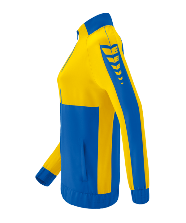Erima Six Wings Präsentationsjacke Damen Blau Gelb - blau