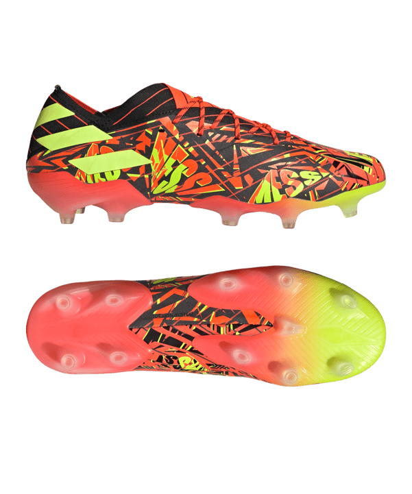 adidas NEMEZIZ Messi.1 FG Rot Gelb Schwarz - rot