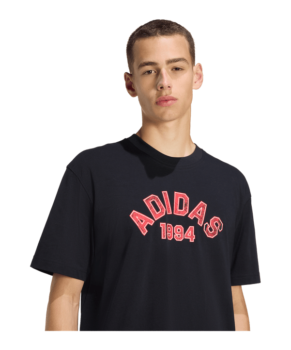adidas Originals GFX Varsity T-Shirt Schwarz - schwarz