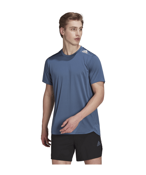 adidas Designed 4 Running T-Shirt Blau - blau