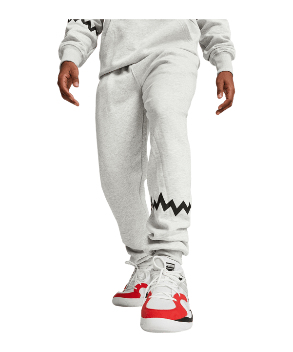 PUMA Hoops Team Sweat Jogginghose Grau F03 - grau
