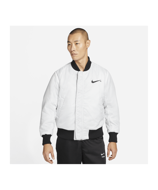 Nike Therma-FIT Swoosh Bomberjacke Schwarz F010 - schwarz
