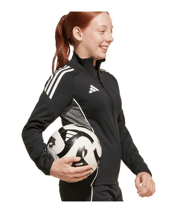 adidas Tiro 25 Competition Trainingsjacke Kids Schwarz - schwarz