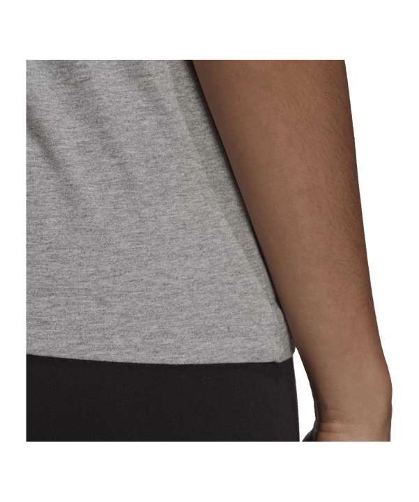 adidas T-Shirt Damen Grau Weiss - grau