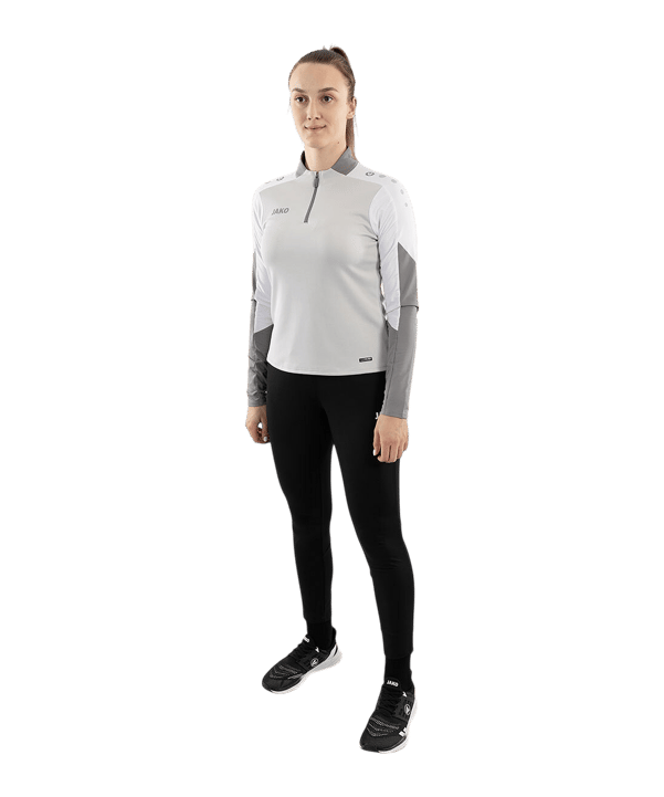 JAKO Dynamic Ziptop Sweatshirt Damen Grau F837 - grau