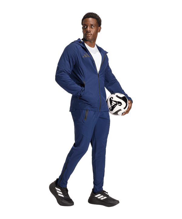 adidas Tiro Travel Windjacke Dunkelblau - schwarz