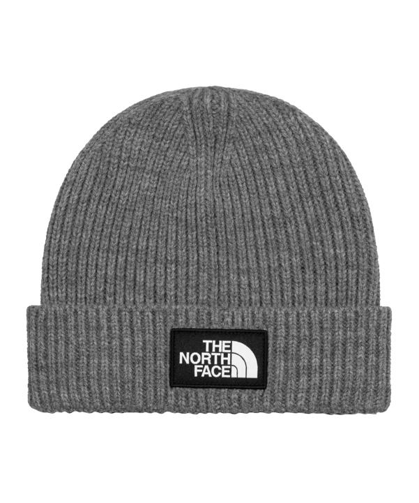The North Face Logo Box Cuffed Beanie REG Grau - grau