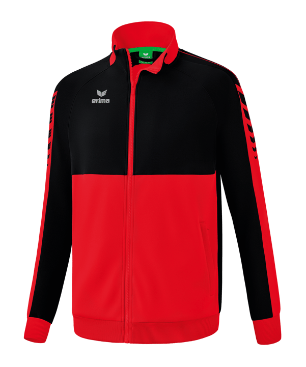 Erima Six Wings Trainingsjacke Rot Schwarz - rot