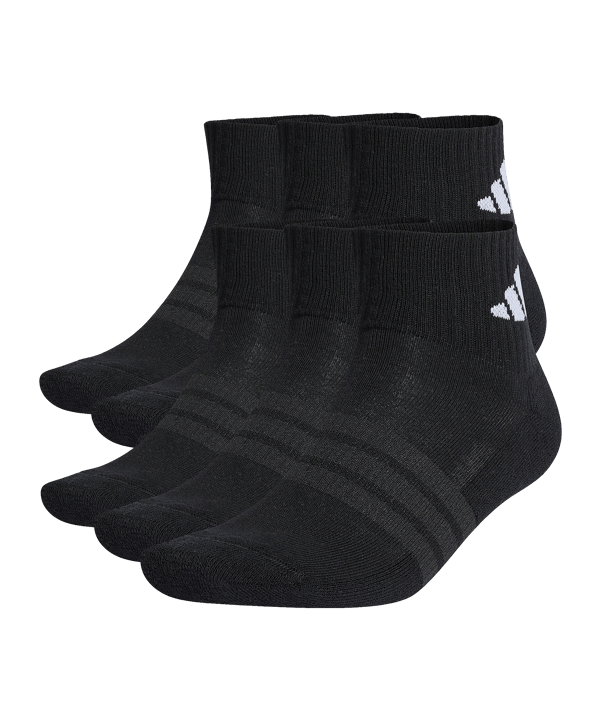 adidas Ankle 6er Pack Socken Schwarz - schwarz