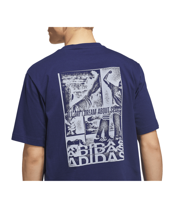 adidas All Day I Dream About Sport T-shirt Blu - blu