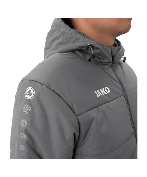 JAKO Team Veste à capuche Gris C840 - gris