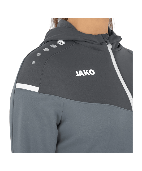 JAKO Champ 2.0 Giacca con cappuccio Donna Grigio C040 - grigio