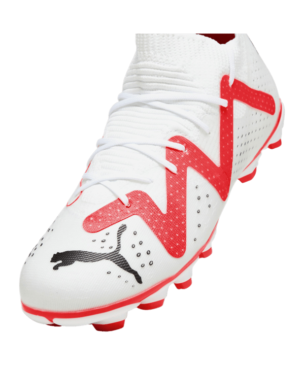 PUMA FUTURE Match FG/AG Breakthrough Jr Kids Weiss Rot Schwarz F01 - weiss