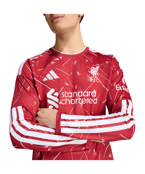 adidas FC Liverpool Trikot Langarm Home 2026/2027 Rot - rot