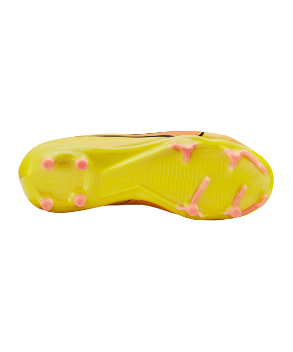 Nike Jr Air Zoom Mercurial Superfly IX Academy FG/MG Kids Lucent Gelb Rosa F780 - gelb