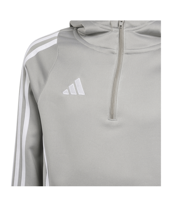 adidas Tiro 24 Training Hoody Kids Grau Weiss - grau