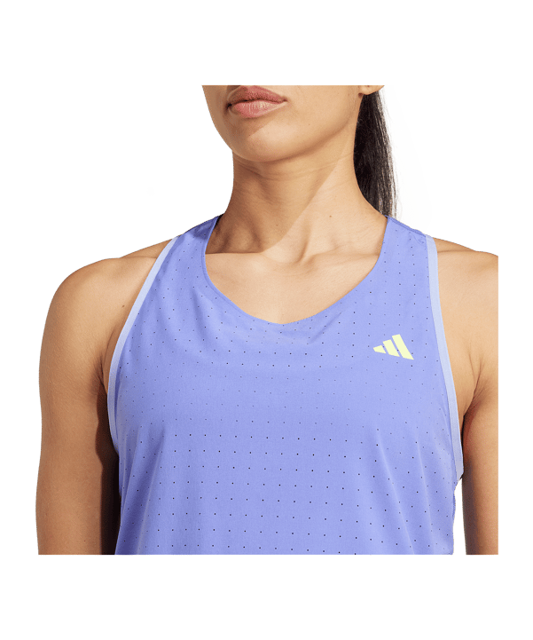 adidas Adizero Tanktop Damen Blau - blau
