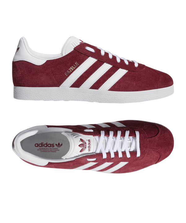 adidas Originals Gazelle Rot Weiss - rot