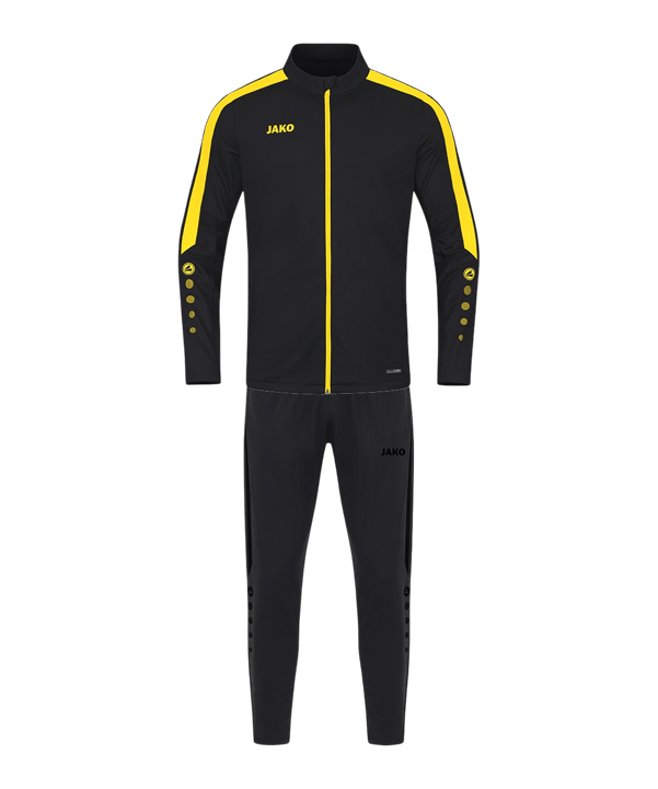 JAKO One Power Trainingsanzug Kids Schwarz F803 - schwarz