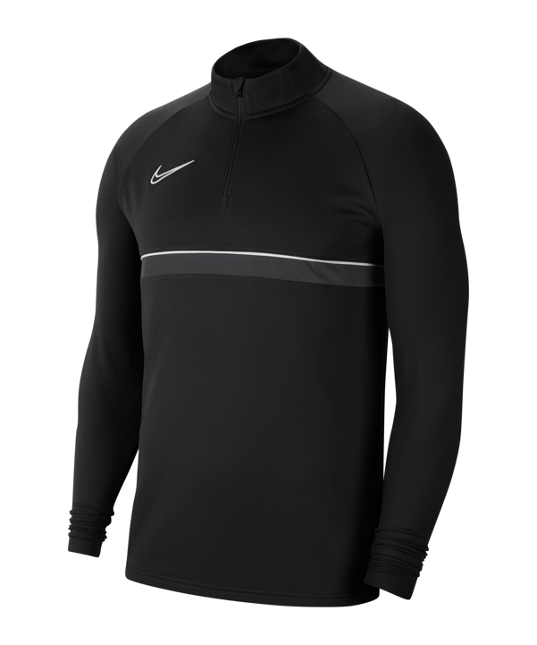 Nike Academy 21 Drill Top Schwarz Weiss F014 - schwarz