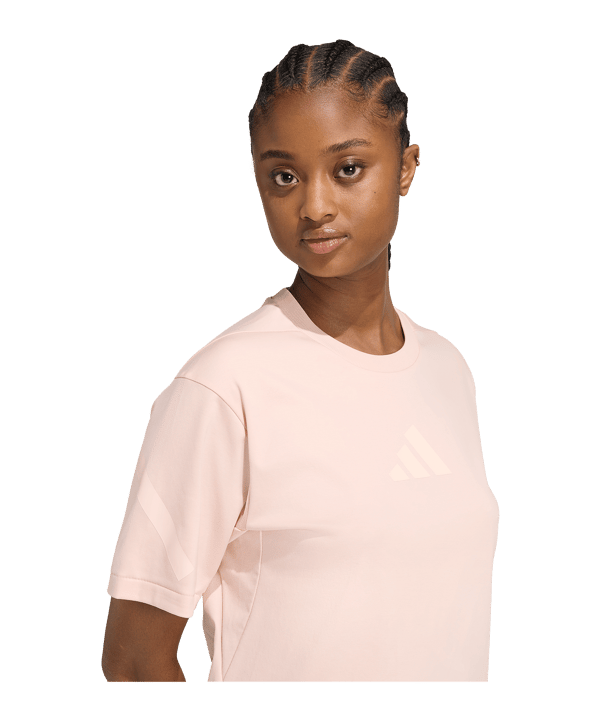 adidas Z.N.E. T-Shirt Damen Rosa - rosa