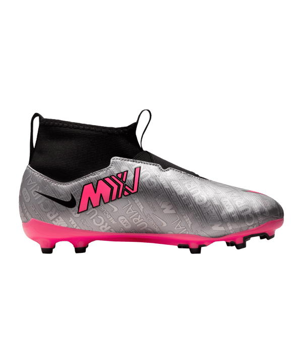 Nike Jr Air Zoom Mercurial Superfly IX Academy FG/MG XXV Kids Silber Pink F060 - silber